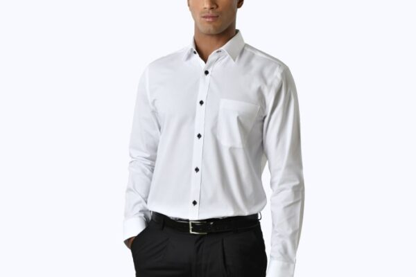 Black and white dress shirt women's