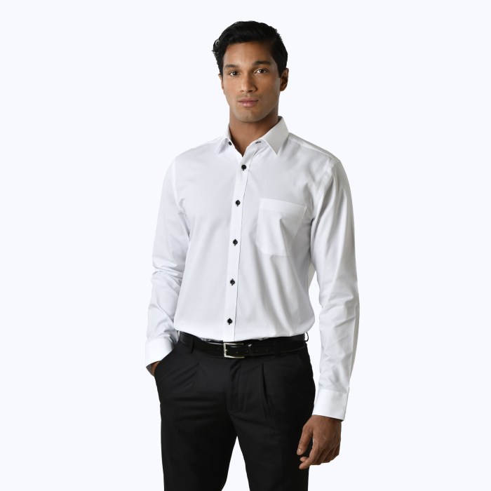 Black and white dress shirt women's