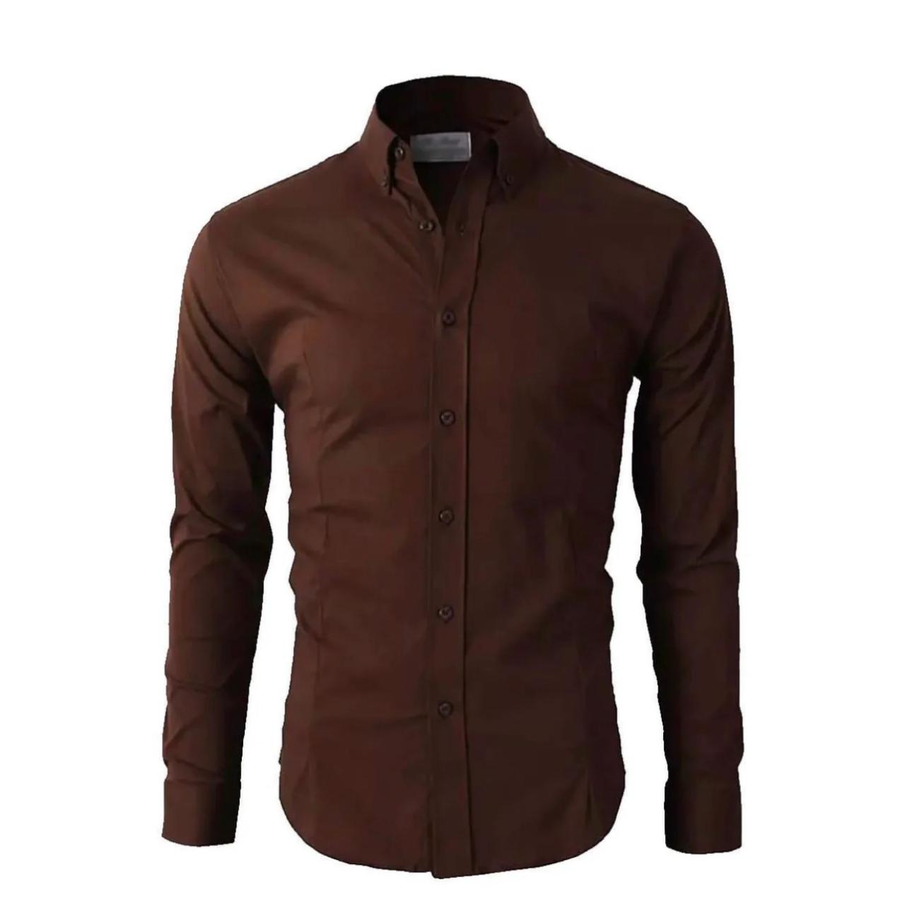 Black brown mens dress shirts