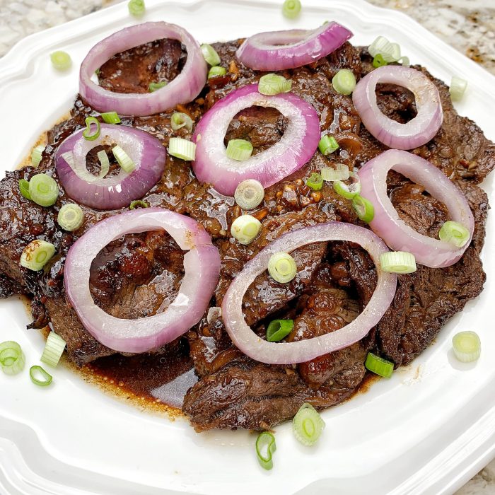 How to cook a beef steak filipino style