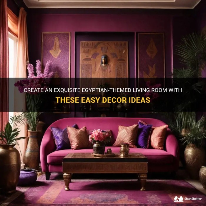 How to decorate your living room egyption style