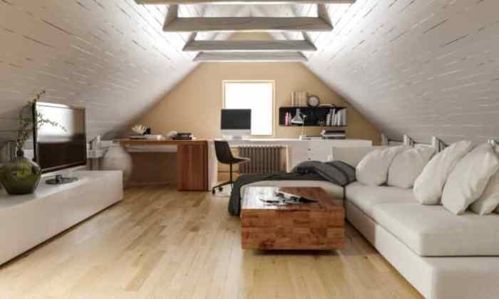 Attic slanted loft beams exposed designingidea ceilings angled remodeling jadi loteng kamar sempit tidur ubah roohome skylights sparkplatform dunia nyaman