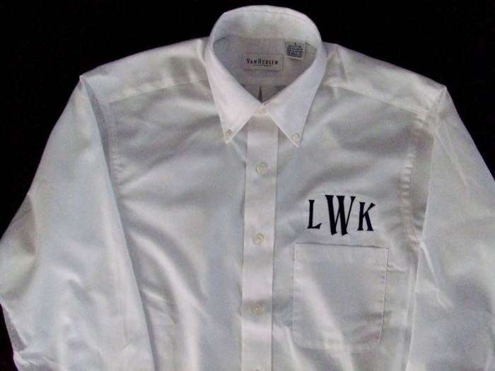 Men monogram dress shirts