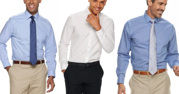 Kohls white mens dress shirt