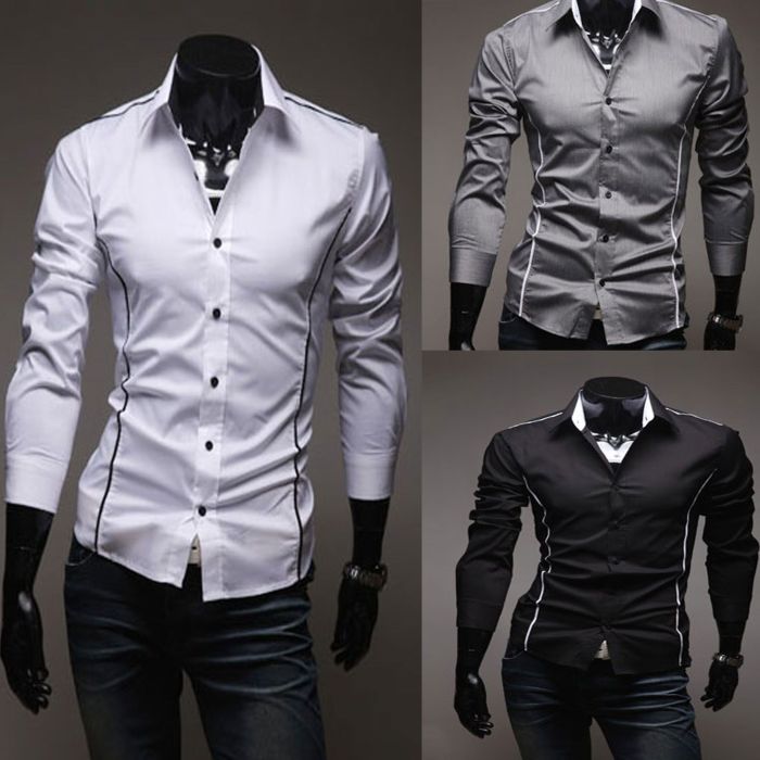 Men's stylish dress shirts