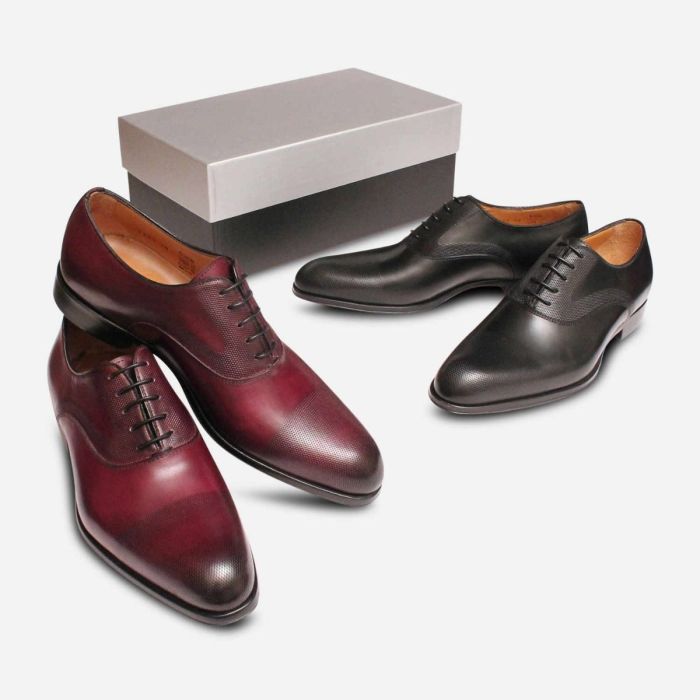 Oxblood men's dress shoes