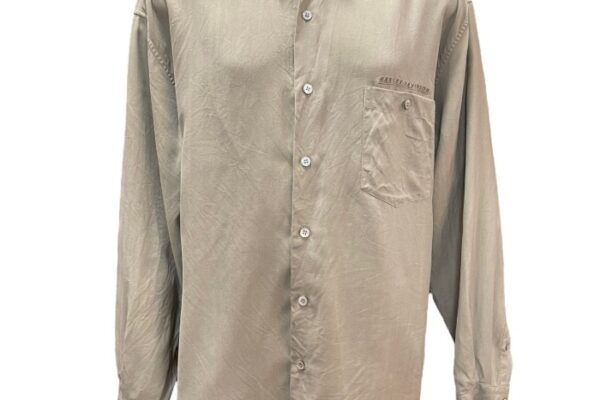 Mens tan long sleeve dress shirt